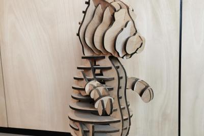 Agrandir l'image - fenêtre modale - Réalisation d'un lapin par le Fablab